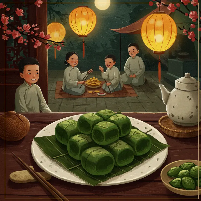 Bánh dẻo xuất hiện trong các buổi lễ Trung Thu truyền thống, tượng trưng cho sự đoàn viên và thịnh vượng.