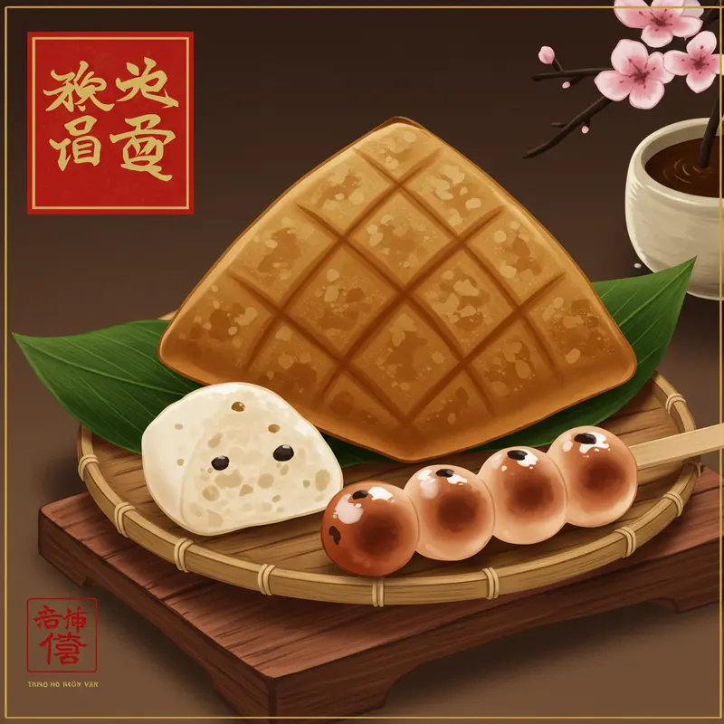 Bánh Trung Thu truyền thống và đèn ông sao trong lễ hội tại Việt Nam.