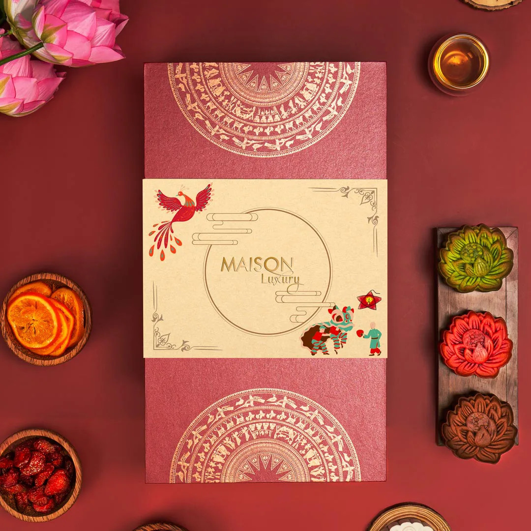 Hộp Bánh Trung Thu Maison Trống Đồng
