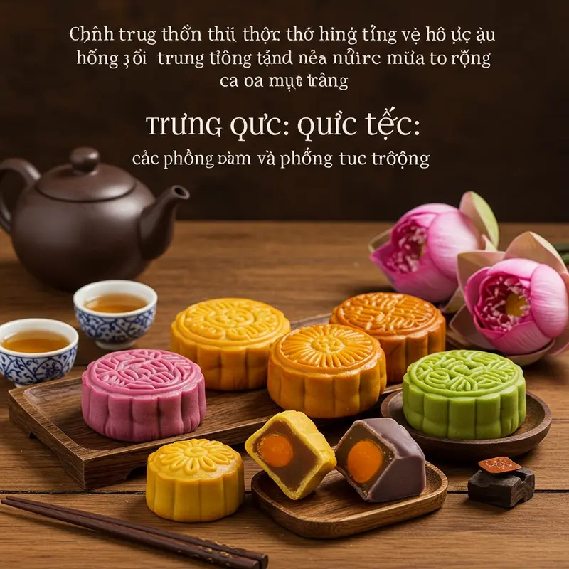 Ngôi làng Trung Quốc truyền thống dưới ánh trăng tròn rằm.