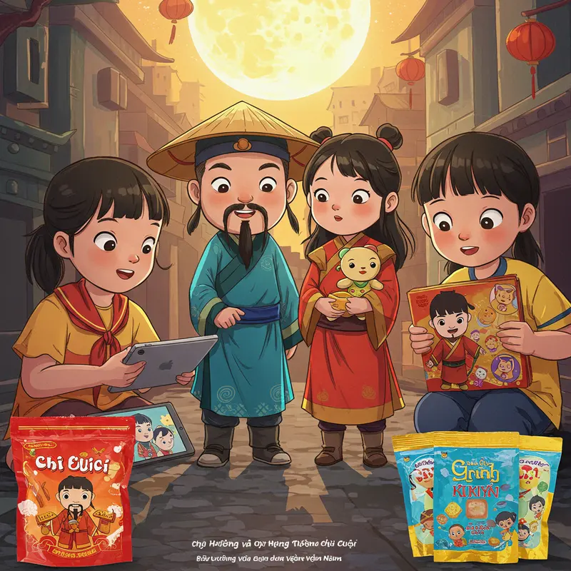 Chị Hằng, nàng tiên cung trăng – Biểu tượng của vẻ đẹp thuần khiết và nỗi nhớ trần gian.