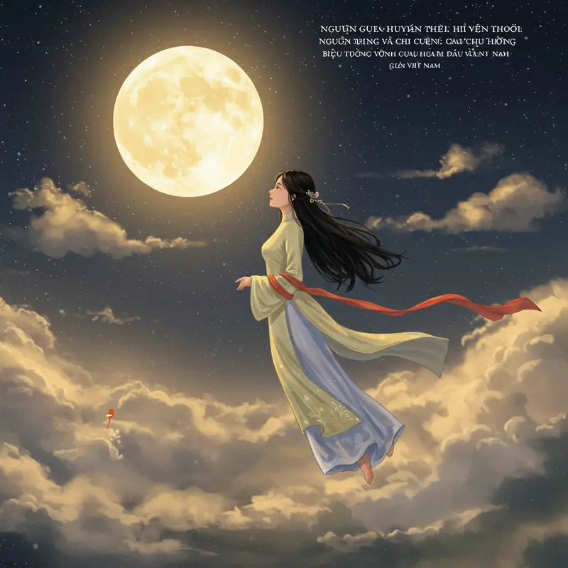 Chị Hằng, nàng tiên cung trăng – Biểu tượng của vẻ đẹp thuần khiết và nỗi nhớ trần gian.