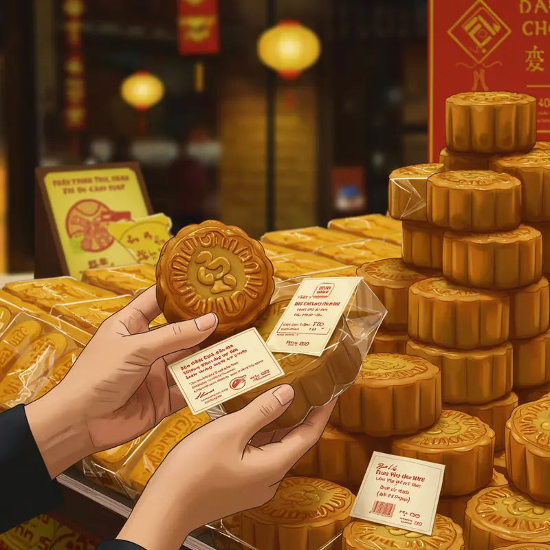 Bánh Trung Thu healthy với nguyên liệu tự nhiên, không chất bảo quản.