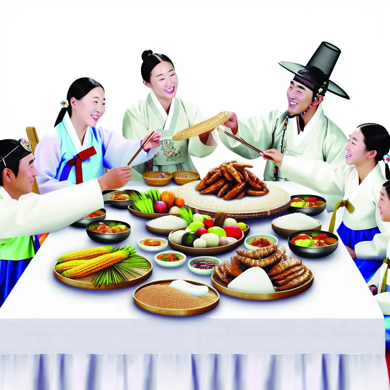 Gia đình Việt Nam bên bàn bánh Trung Thu và đèn lồng.