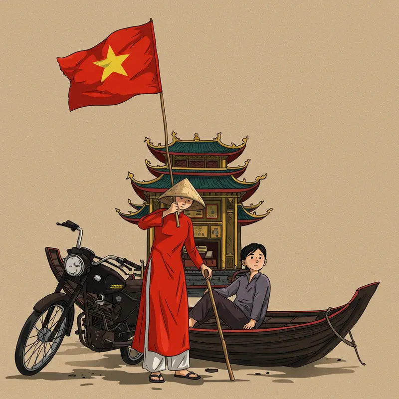 Người Việt tổ chức Tết Trung Thu truyền thống với rước đèn và cỗ trông trăng.