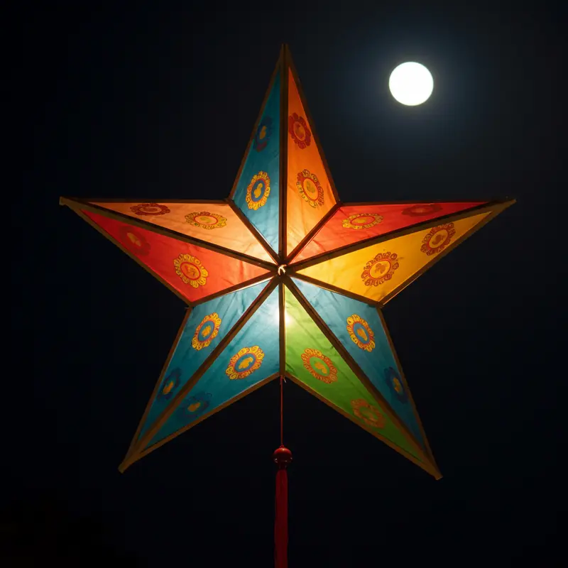 Không khí rộn ràng của Tết Trung Thu với đoàn rước đèn của các em nhỏ.