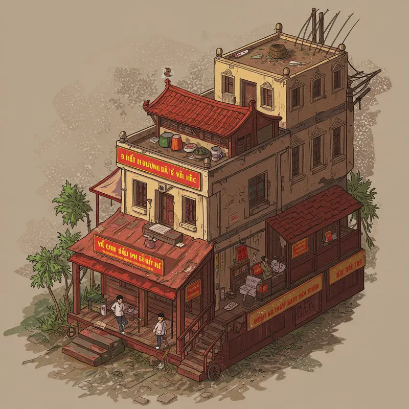 Bánh Trung Thu truyền thống và đèn ông sao trong lễ hội tại Việt Nam.