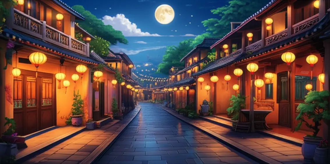 Hồ Gươm lung linh dưới ánh trăng rằm Trung Thu.