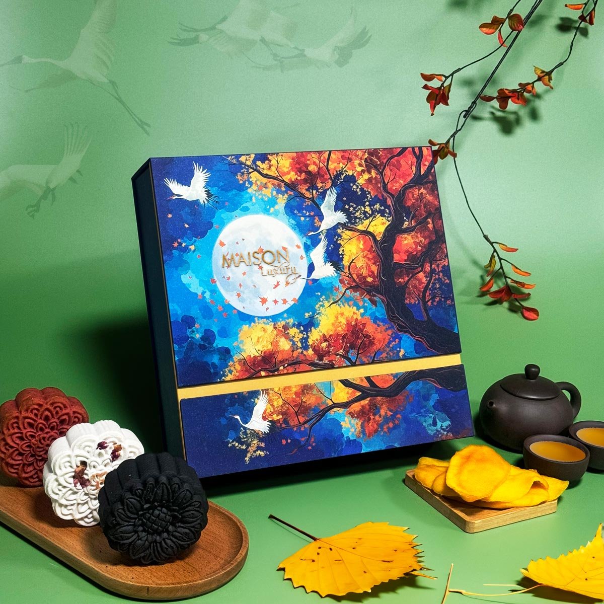 Hộp Bánh Trung Thu Maison Hạc Vũ