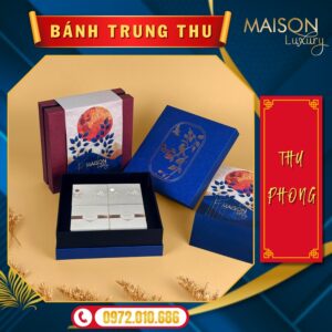 Hộp Bánh Trung Thu Maison Thu Phong- Bánh trung thu tặng khách hàng