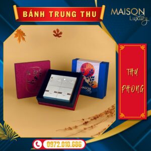 Hộp Bánh Trung Thu Maison Thu Phong- Bánh trung thu tặng khách hàng