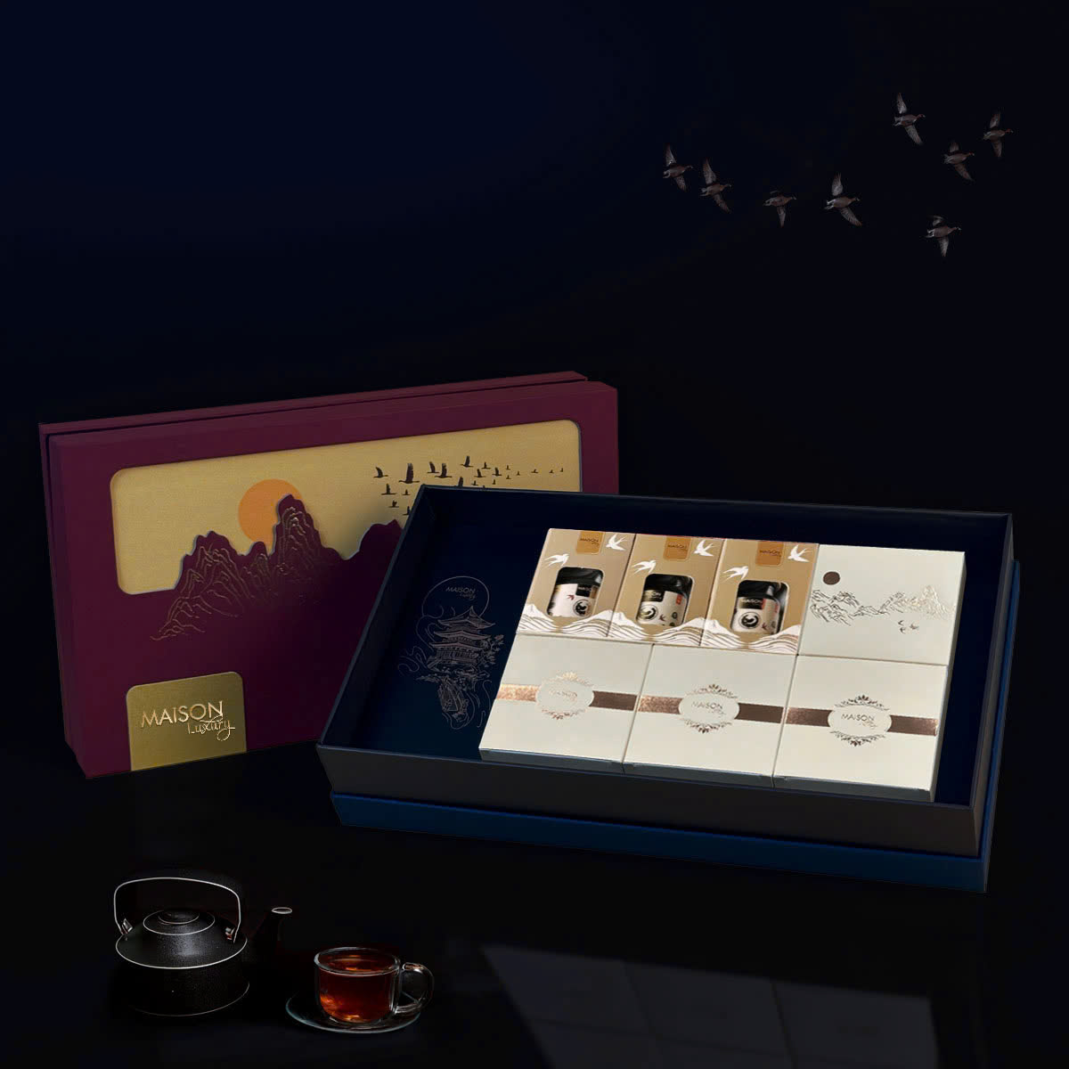 Hộp Bánh Trung Thu Maison Bình An - Bánh trung thu vip