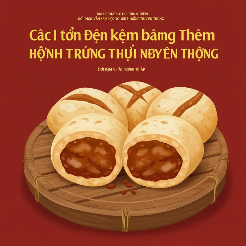 Mâm bánh Trung Thu đa dạng cùng trà và trái cây tươi trên bàn tiệc