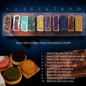 Tổng hợp vị bánh trung thu hiện đại Maison