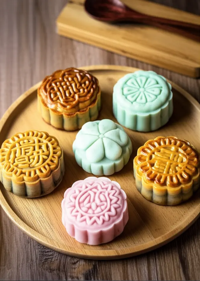 Bức tranh lịch sử về gia đình Việt Nam mừng Tết Trung Thu.