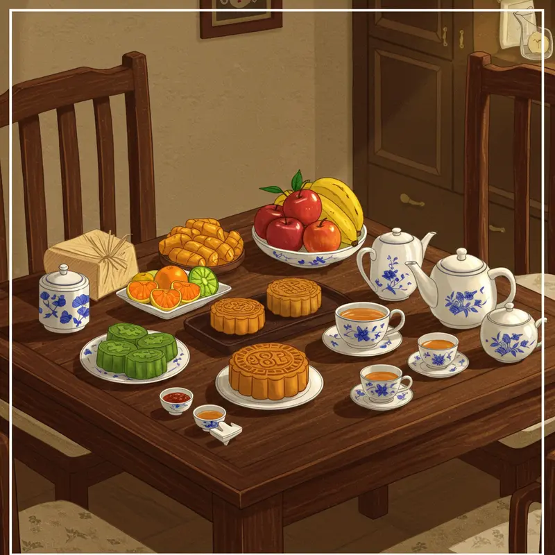 Gia đình lên kế hoạch tổ chức tiệc phá cỗ Trung Thu tại nhà.