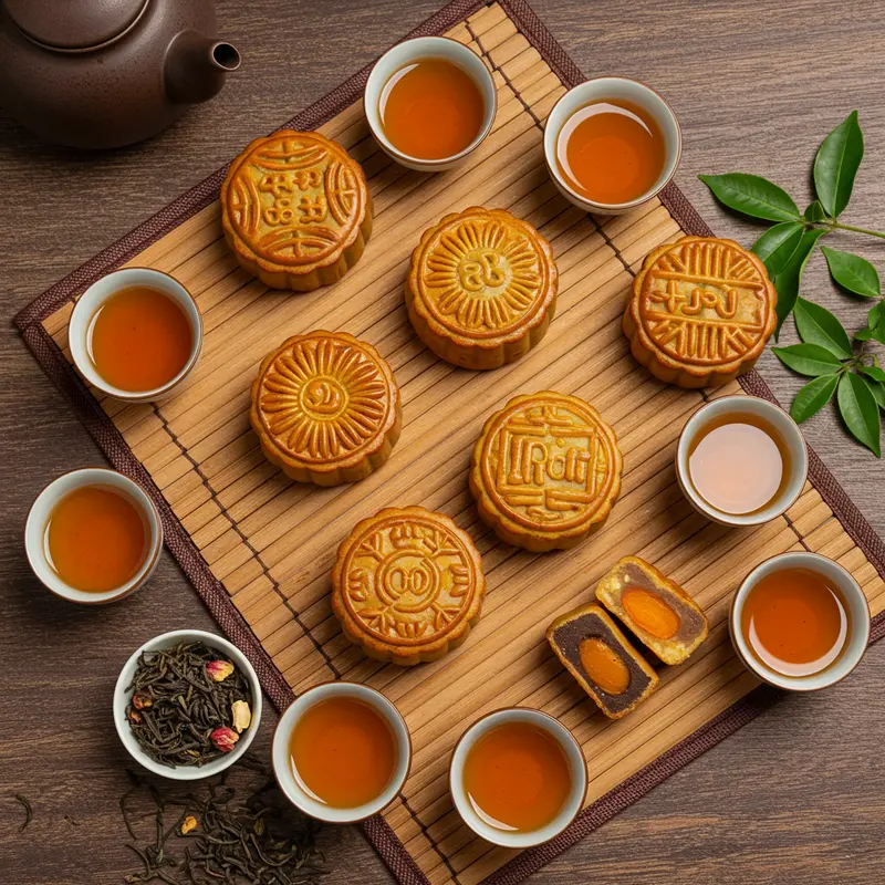 Các loại bánh Trung Thu truyền thống đa dạng về màu sắc và hương vị.