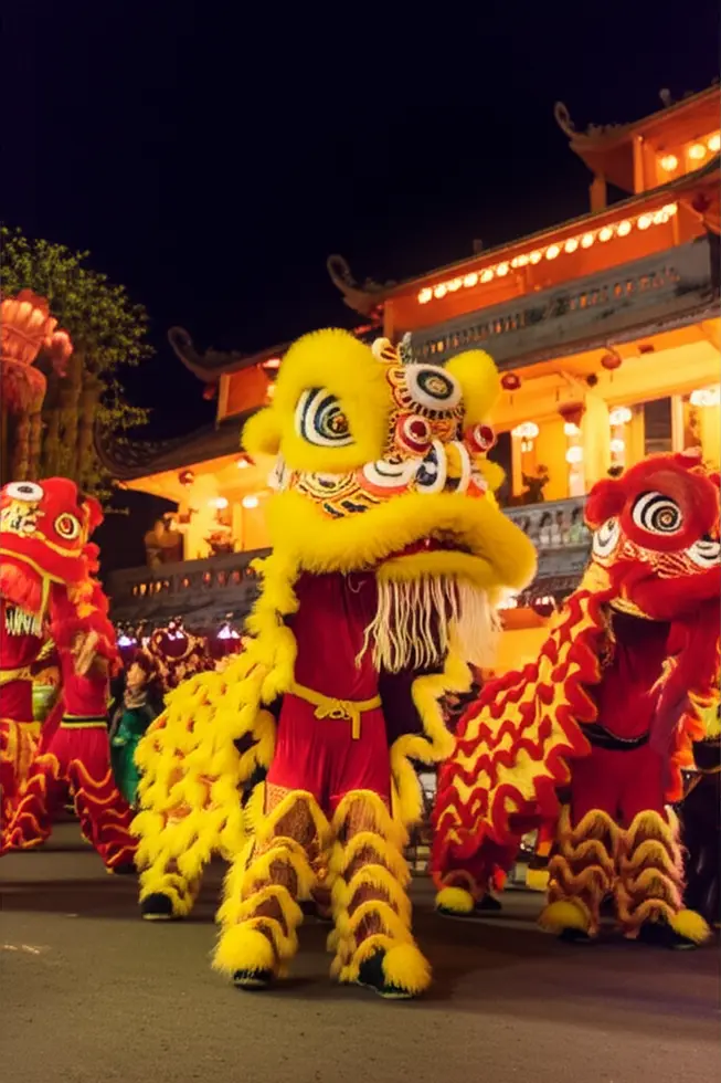 Nguồn gốc của múa lân, múa rồng từ Trung Quốc.