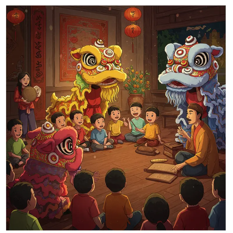 Không gian trang trí ấm áp cho đêm hội Trung Thu tại nhà.