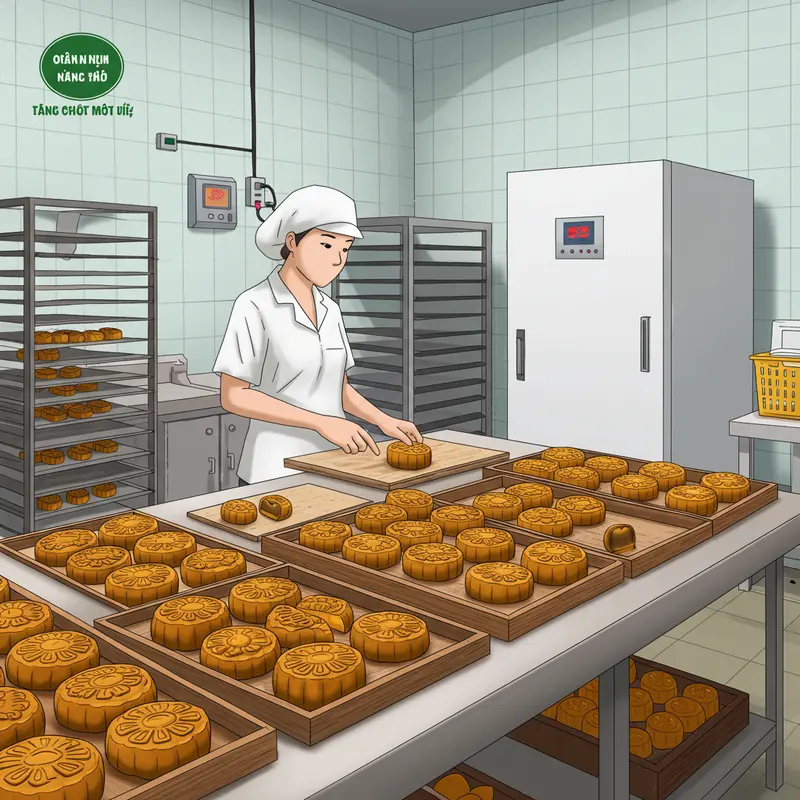 Bánh Trung Thu healthy với nguyên liệu tự nhiên, không chất bảo quản.