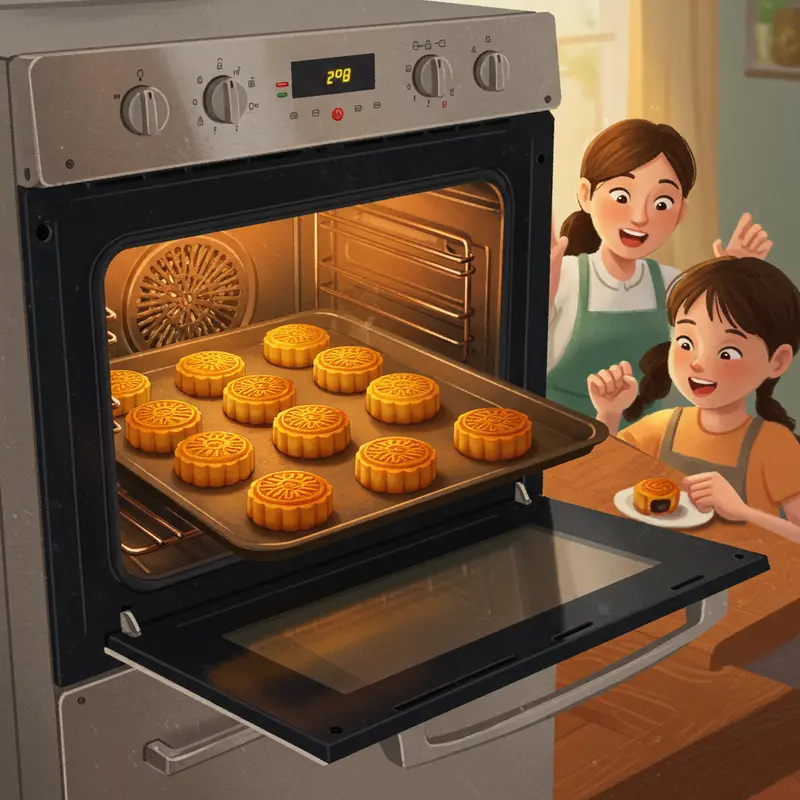 Nguyên liệu tươi ngon và an toàn chuẩn bị cho bánh Trung Thu mini.