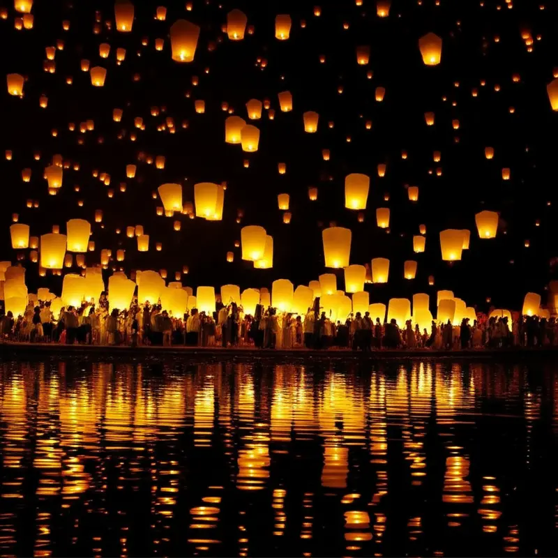 Gia đình làm lồng đèn Trung Thu truyền thống.