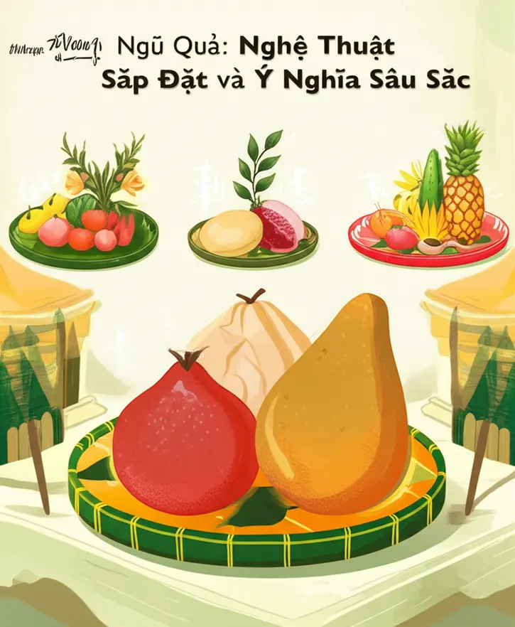 Nguồn gốc và ý nghĩa của mâm ngũ quả trong truyền thống Việt Nam.