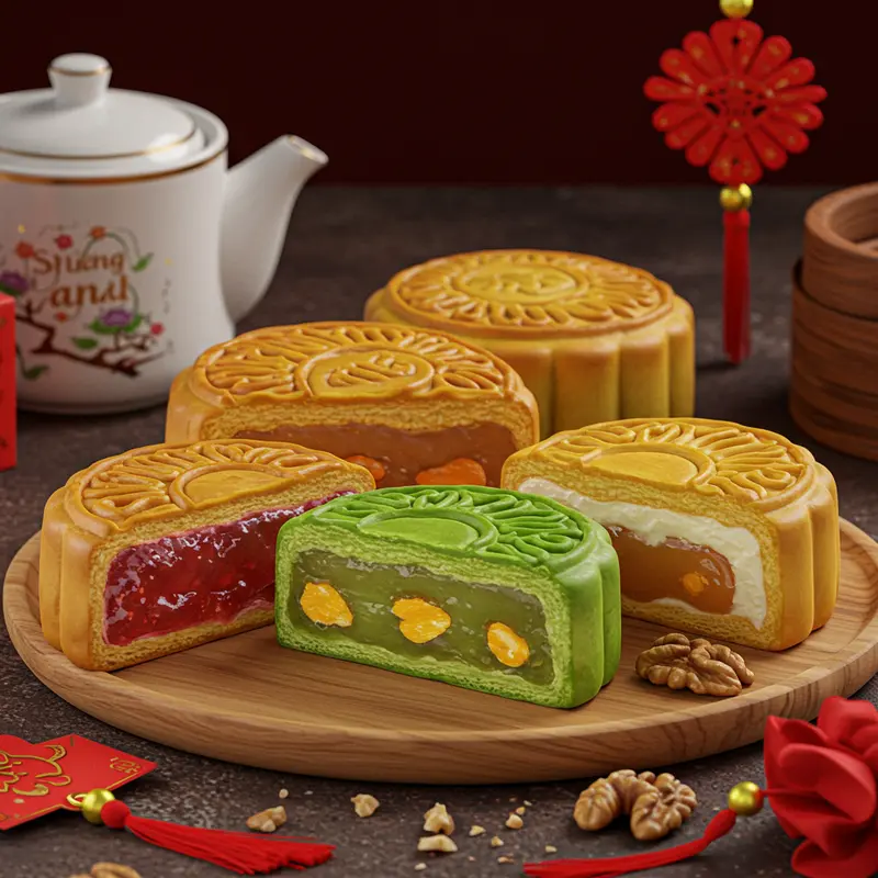 Phong vị và hình ảnh bánh Trung Thu truyền thống Việt Nam