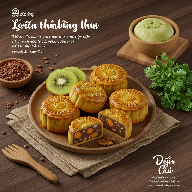 Các loại bánh Trung Thu truyền thống đa dạng với lớp vỏ vàng óng và nhân phong phú.