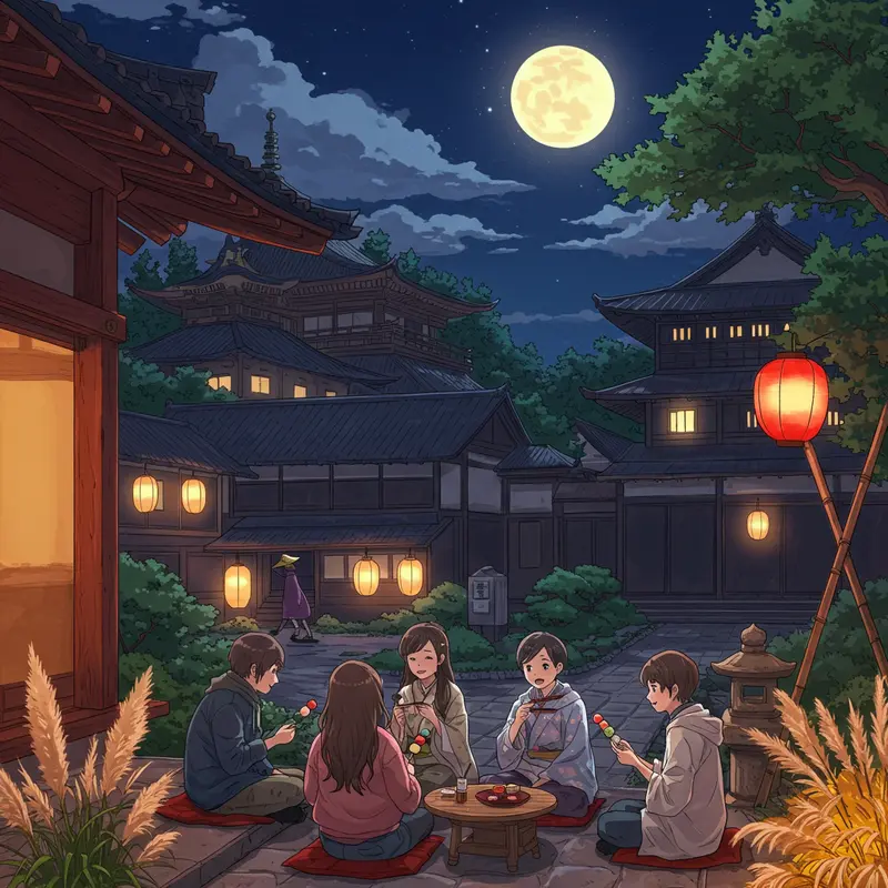 Nguồn gốc và ý nghĩa Tết Trung Thu qua hình ảnh trăng tròn và đèn lồng truyền thống