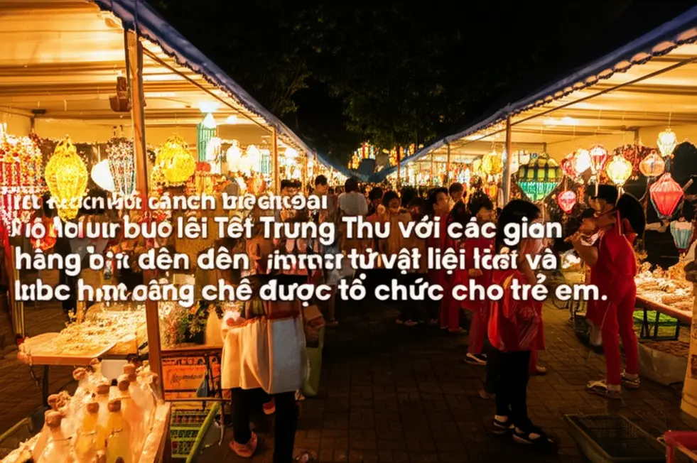 Lễ hội Tết Trung Thu truyền thống với không khí đầm ấm và vui tươi.