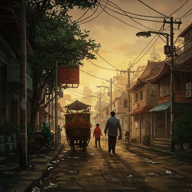 Trẻ em tham gia lễ hội Trung Thu và vui chơi các hoạt động tập thể tại địa phương.