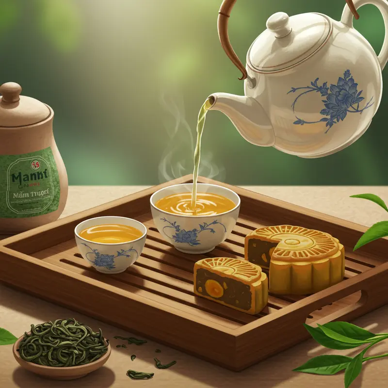 Các loại bánh Trung Thu truyền thống đa dạng về màu sắc và hương vị.