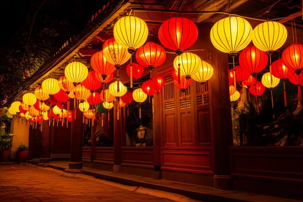 Nguyên liệu cơ bản để làm đèn lồng Trung Thu truyền thống.