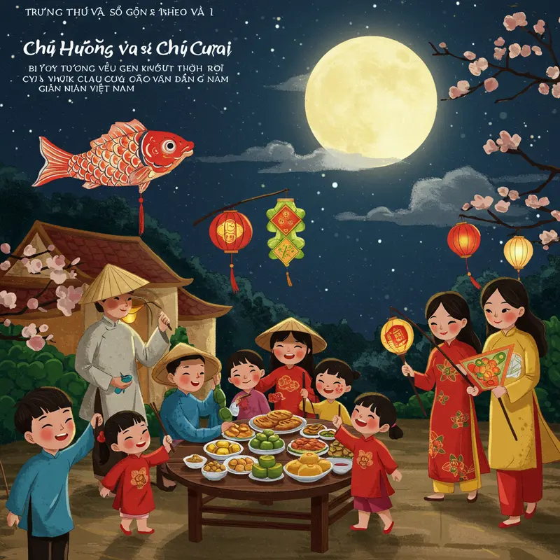 Chị Hằng, nàng tiên cung trăng – Biểu tượng của vẻ đẹp thuần khiết và nỗi nhớ trần gian.