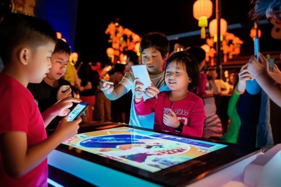 Lễ hội Tết Trung Thu truyền thống với không khí đầm ấm và vui tươi.