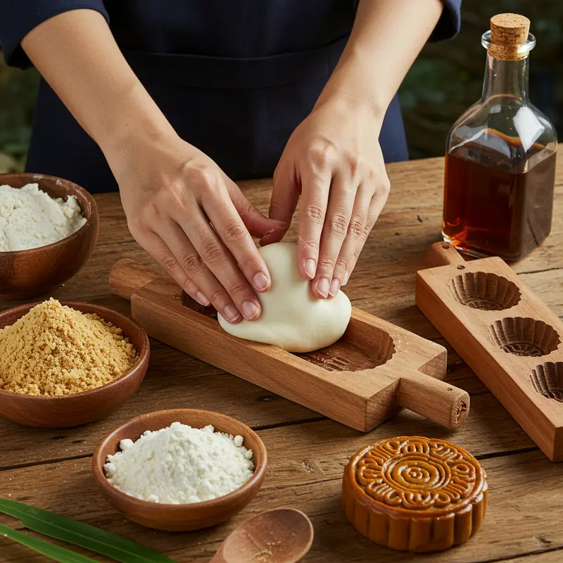 Bánh dẻo xuất hiện trong các buổi lễ Trung Thu truyền thống, tượng trưng cho sự đoàn viên và thịnh vượng.