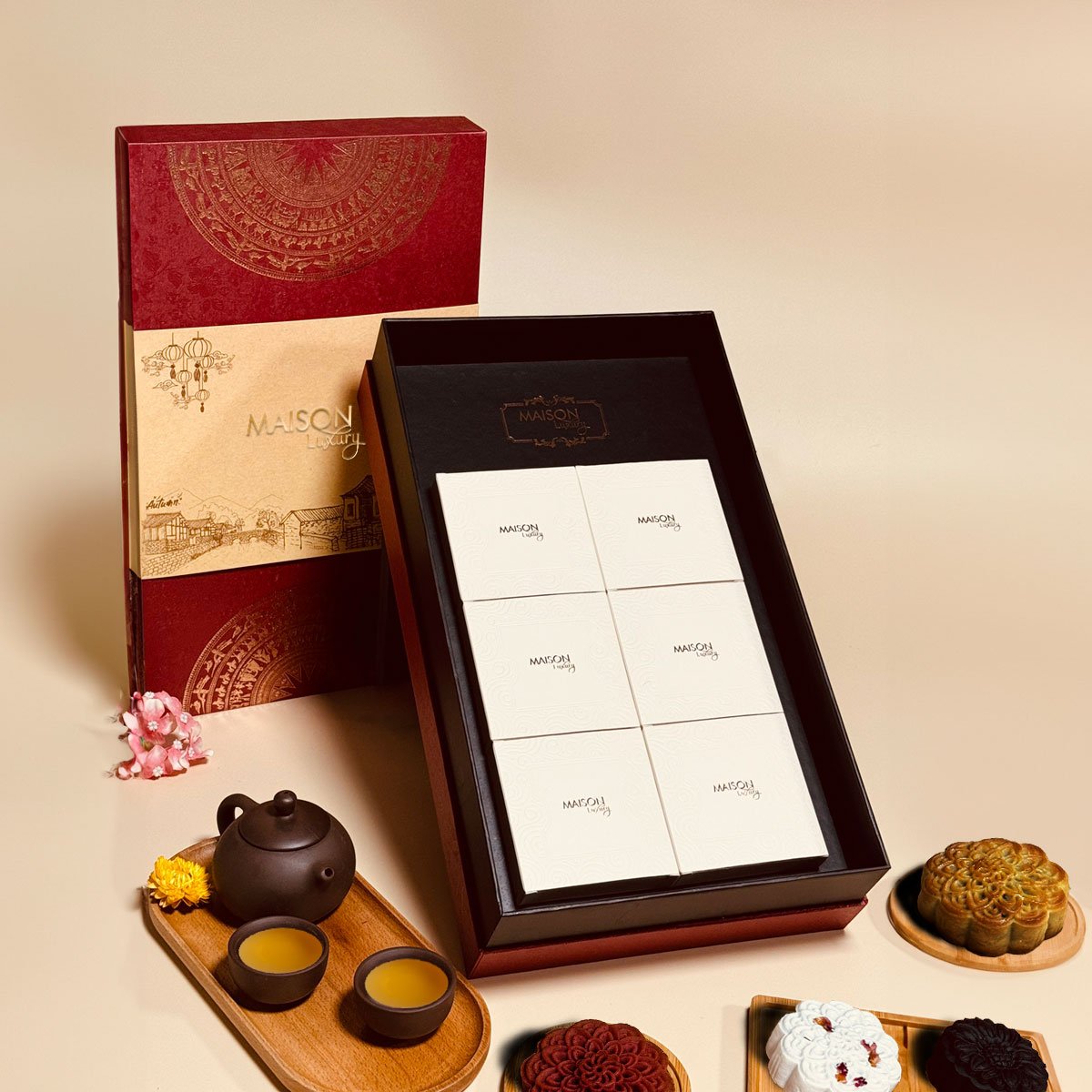 Hộp Bánh Trung Thu Maison Trống Đồng