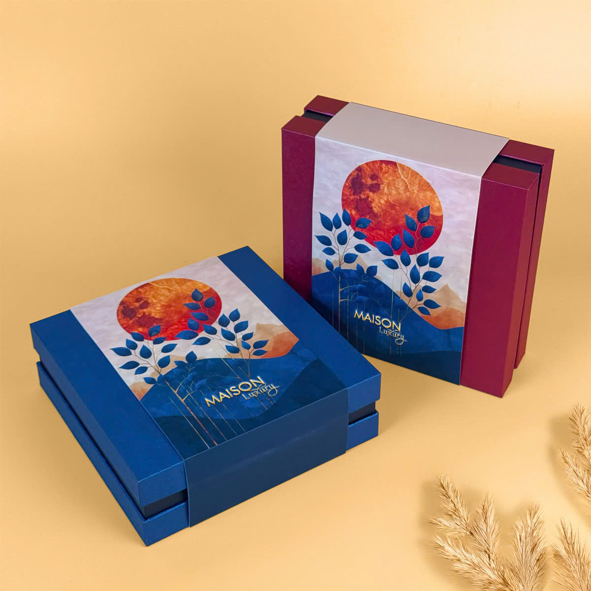 Hộp Bánh Trung Thu Maison - Bánh trung thu sang trọng