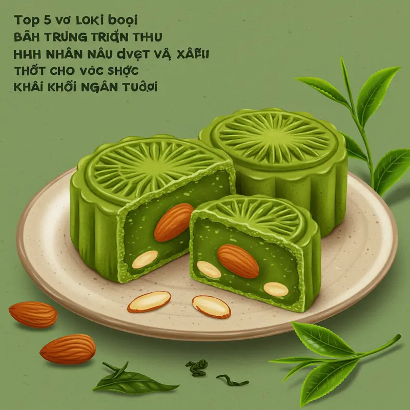 Bánh trung thu thập cẩm ít ngọt với thành phần hạt và trái cây tự nhiên.