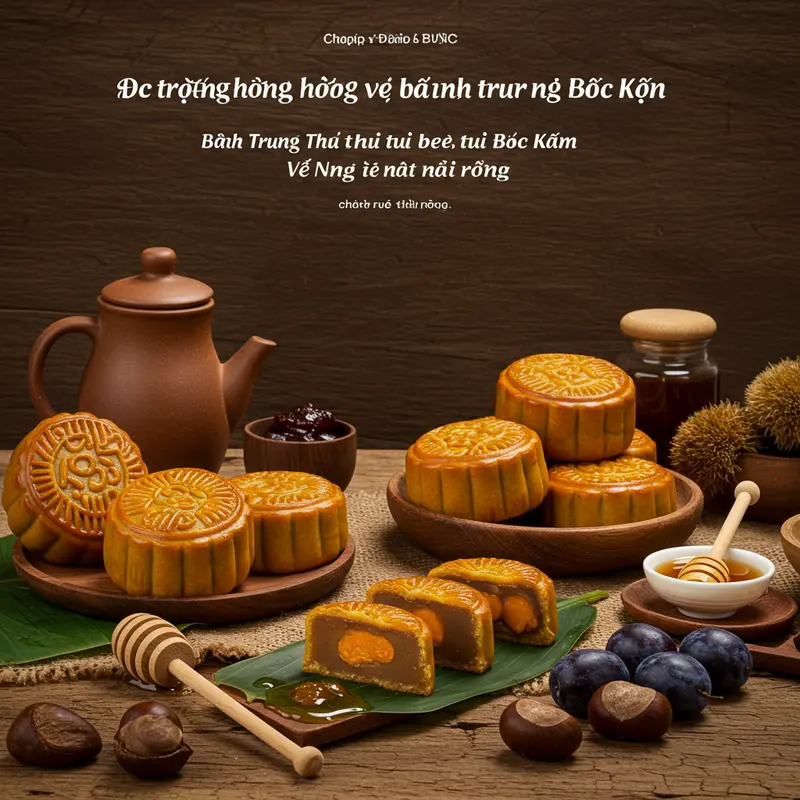Bánh Trung Thu Bắc Kạn sử dụng nguyên liệu đặc sản vùng núi.