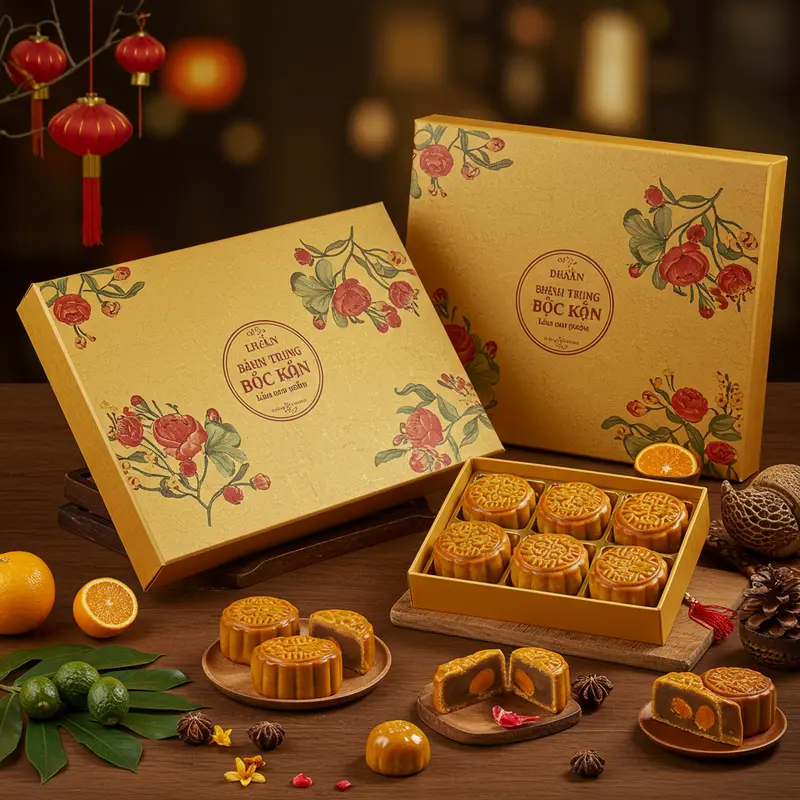 Bánh Trung Thu Bắc Kạn sử dụng nguyên liệu đặc sản vùng núi.