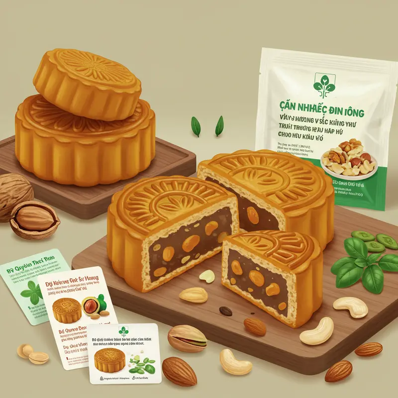 Sắc màu đa dạng của các loại nhân bánh trung thu truyền thống và hiện đại.