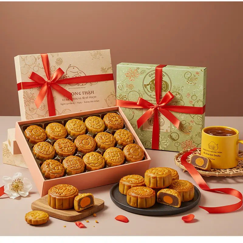 Nhóm bạn trẻ chia sẻ những chiếc bánh trung thu giá rẻ tại nhà.