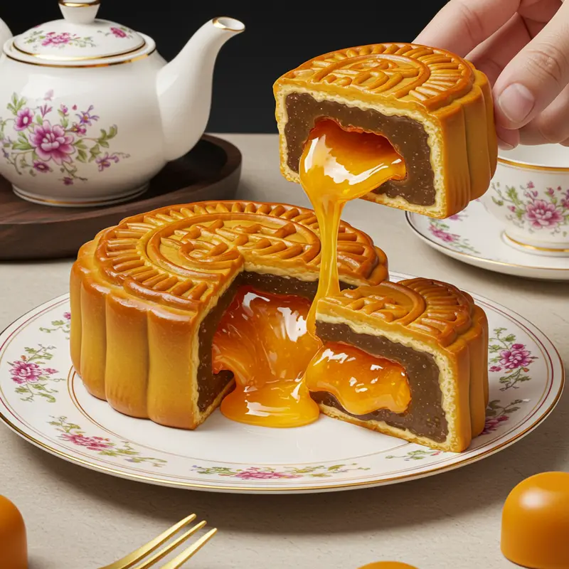 Bánh Trung Thu truyền thống và hiện đại hòa quyện trên bàn tiệc rực rỡ.