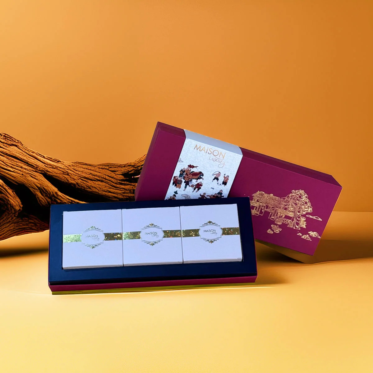 Hộp Bánh Trung Thu Maison - Hộp 3 bánh