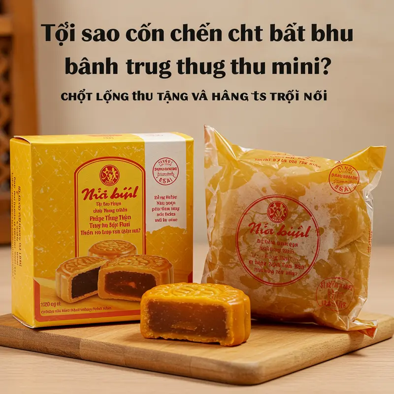 Sản phẩm bánh trung thu mini được đóng gói đạt chuẩn và hàng trôi nổi kém chất lượng.