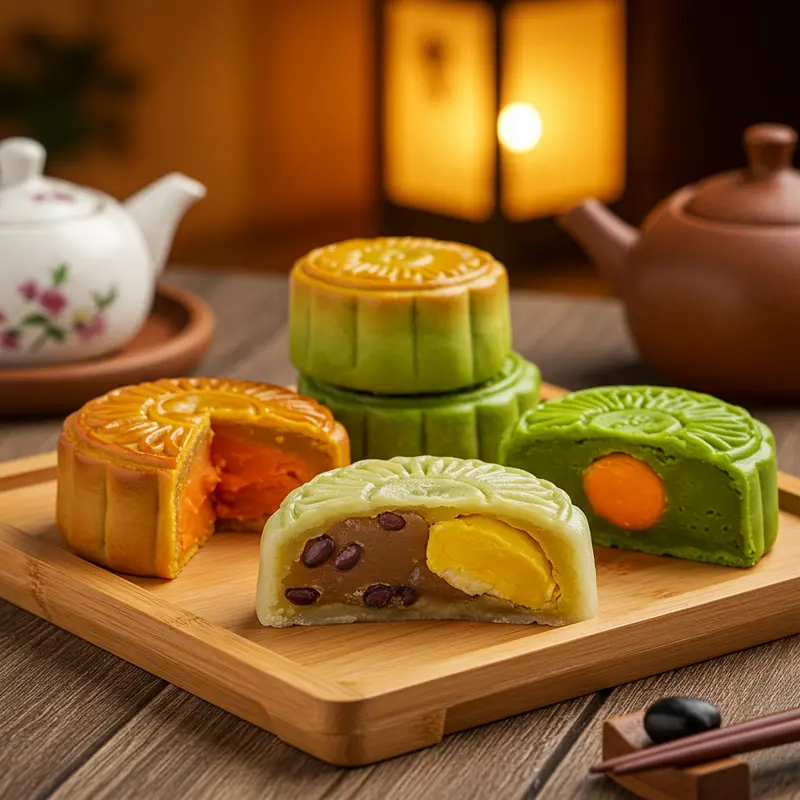 Bánh Trung Thu Mochi với lớp vỏ dẻo mềm và đa dạng nhân bánh