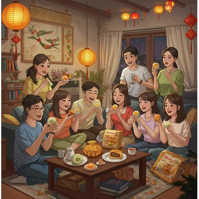 Bánh Trung Thu Mochi kết hợp cảm hứng Nhật Bản và truyền thống Việt.