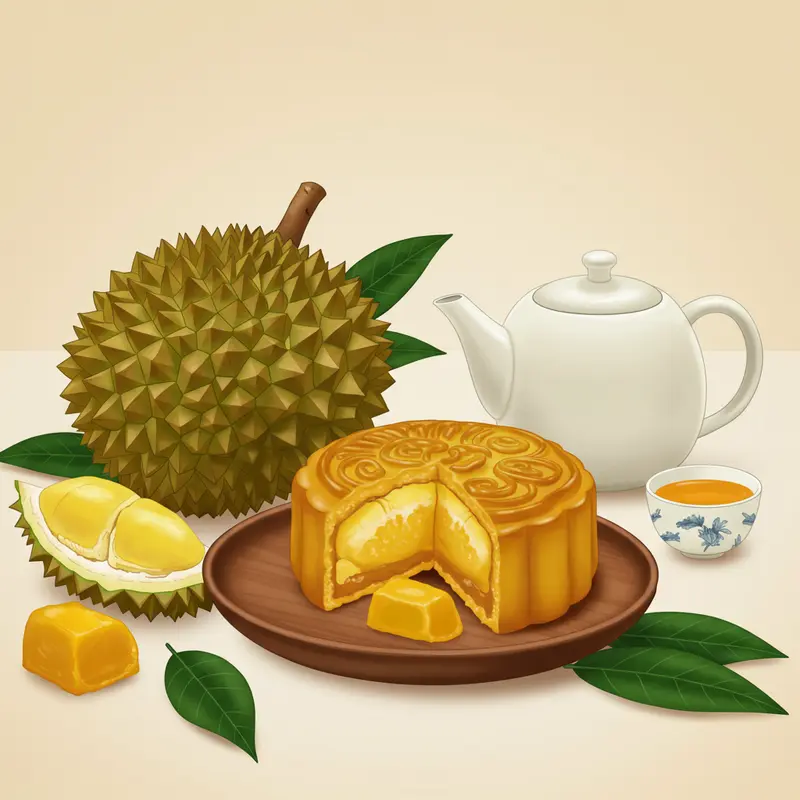 Bánh trung thu thập cẩm truyền thống với nhiều nguyên liệu phong phú.